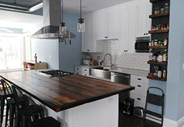 Reclaimed wood kitchen